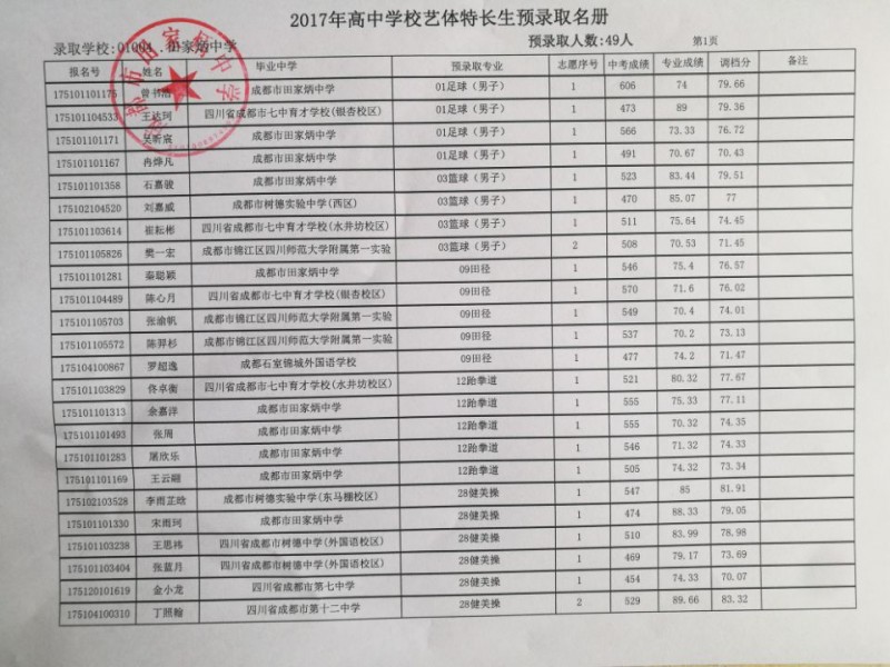 成都市田家炳中学