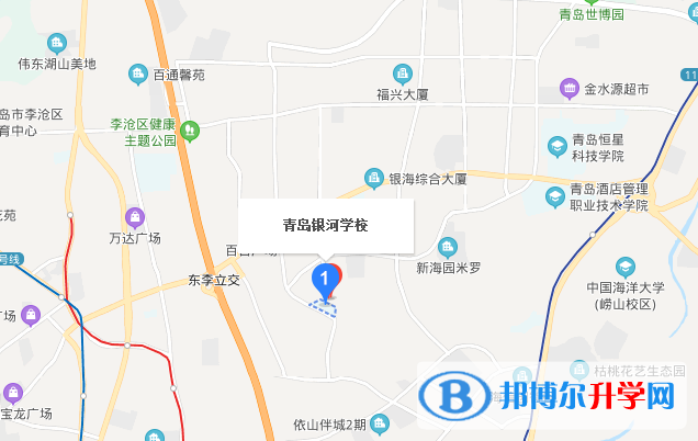 青岛银河学校小学部地址在哪里