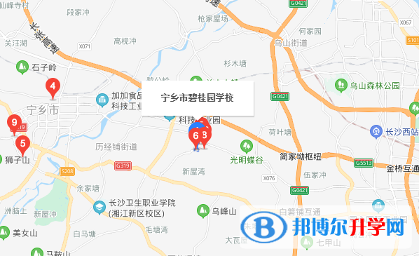 宁乡碧桂园学校初中部地址在哪里